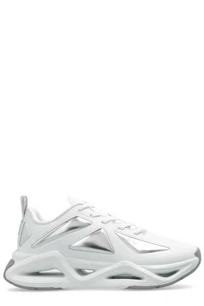 Ea7 Chunky-sole Sneakers In White