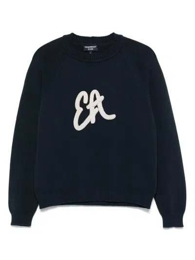 Ea7 Emporio Armani Logo Cotton Blend Sweatshirt