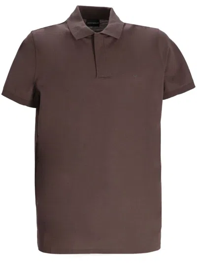Ea7 Emporio Armani Logo Cotton Polo Shirt In Multicolor