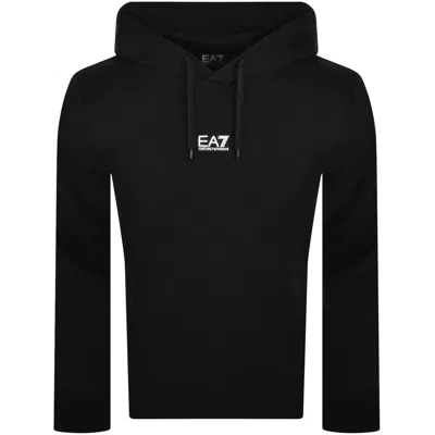 Ea7 Emporio Armani Logo Hoodie Black