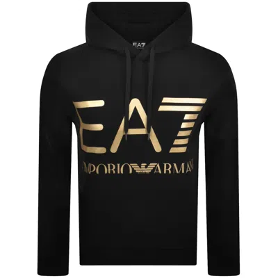 Ea7 Emporio Armani Logo Hoodie Black