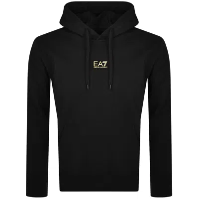 Ea7 Emporio Armani Logo Hoodie Black