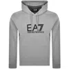 Ea7 Emporio Armani Logo Hoodie Grey In Gray