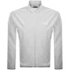 Ea7 Emporio Armani Logo Jacket Grey In White