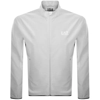 Ea7 Emporio Armani Logo Jacket Grey