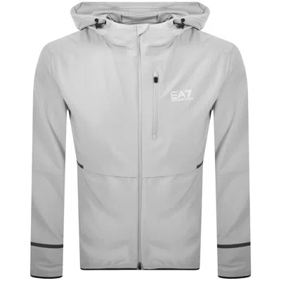 Ea7 Emporio Armani Logo Jacket Grey