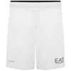 Ea7 Emporio Armani Logo Shorts White In White