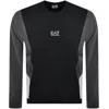 Ea7 Emporio Armani Logo Sweatshirt Black In Black