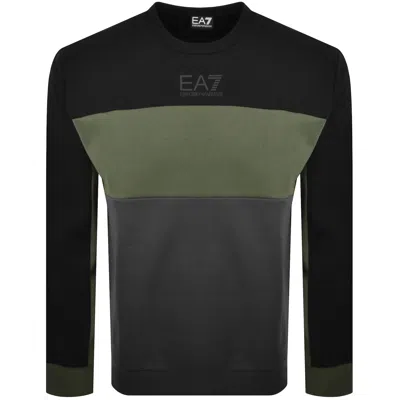 Ea7 Emporio Armani Logo Sweatshirt Black