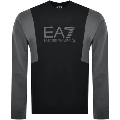 Ea7 Emporio Armani Logo Sweatshirt Black