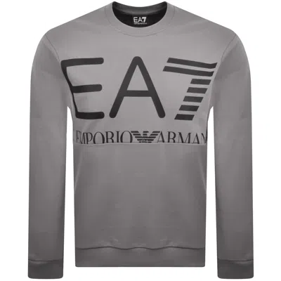 Ea7 Emporio Armani Logo Sweatshirt Grey In Gray
