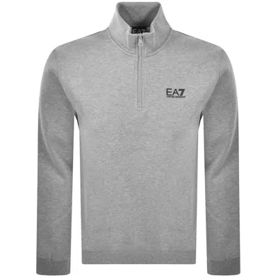Ea7 Emporio Armani Logo Sweatshirt Grey In Gray