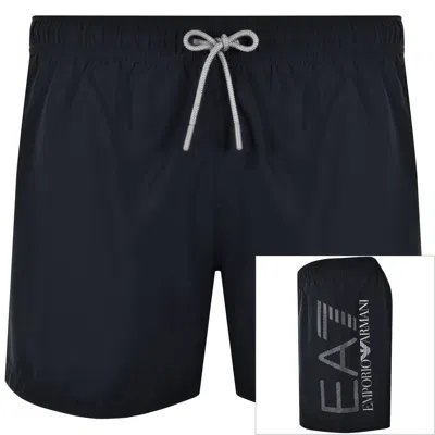 Ea7 Emporio Armani Logo Swim Shorts Armani Blue