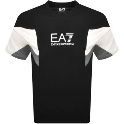 Ea7 Emporio Armani Logo T Shirt Black