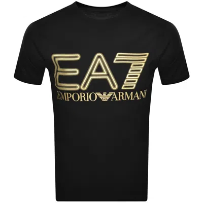 Ea7 Emporio Armani Logo T Shirt Black