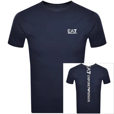 Ea7 Emporio Armani Logo T Shirt Navy