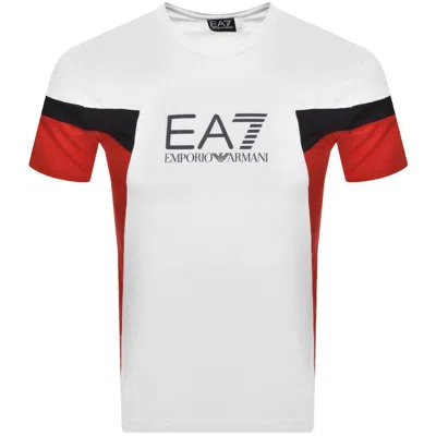 Ea7 Emporio Armani Logo T Shirt White