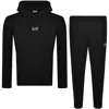 Ea7 Emporio Armani Logo Tracksuit Black In Black