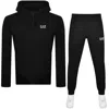 Ea7 Logo-print Track Jacket In Black
