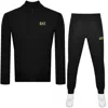 Ea7 Emporio Armani Core Id Tracksuit Black In Black