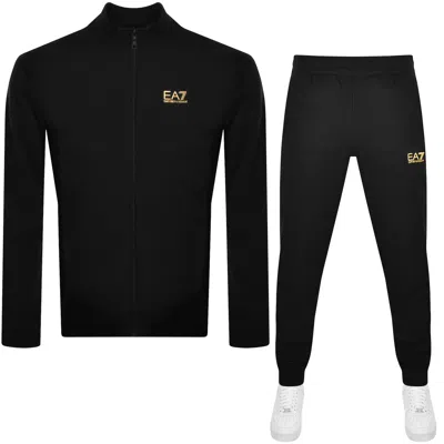 EA7 EA7 EMPORIO ARMANI LOGO TRACKSUIT BLACK