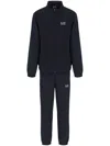Ea7 Logo-print Track Jacket In Blue