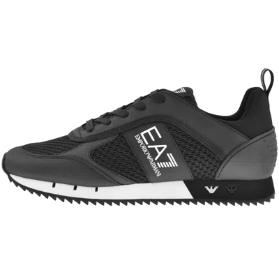 EA7 EA7 EMPORIO ARMANI LOGO TRAINERS BLACK