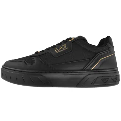 Ea7 Emporio Armani Logo Trainers Black