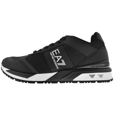 Ea7 Emporio Armani Logo Trainers Black