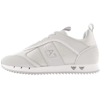 Ea7 Emporio Armani Logo Trainers Grey