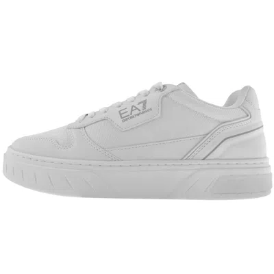 Ea7 Emporio Armani Logo Trainers White