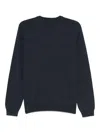 Ea7 Cotton Sweater In Blu