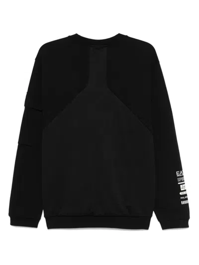 Ea7 Emporio Armani Men's Sweatshirt In Nero