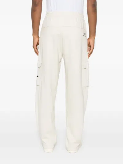 Ea7 Emporio Armani Men's Trousers In Beige