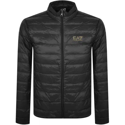 Ea7 Emporio Armani Quilted Jacket Black