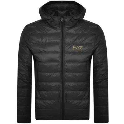 Ea7 Emporio Armani Quilted Jacket Black