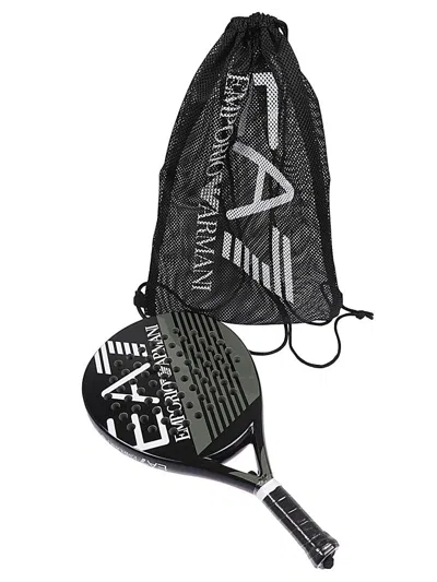 Ea7 Emporio Armani Sack And Racket Set In Black