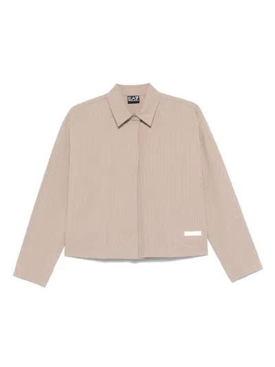 EA7 EA7 EMPORIO ARMANI STRIPED COTTON SHIRT