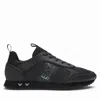 Ea7 Black And White Carbon Sneakers In Grey