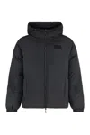 Ea7 Emporio Armani Short Nylon Jacket In Black
