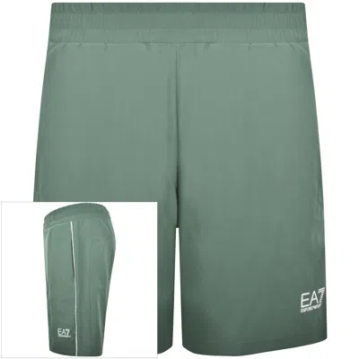 Ea7 Emporio Armani Shorts Grey In Green