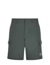 Ea7 Ventus7 Technical Fabric Cargo Shorts In Urban Chic