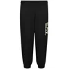 Ea7 Emporio Armani Side Logo Jogging Bottoms Black In Black