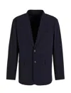 Ea7 Emporio Armani Capsule Jackets Blue In Blue