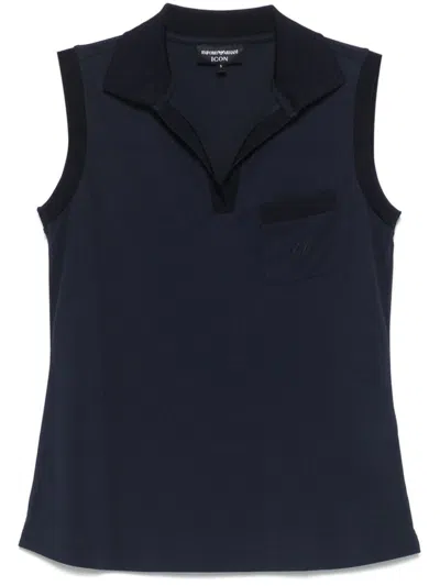 Ea7 Emporio Armani Sleeveless Top In Blue