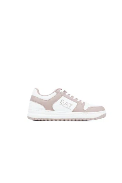 Ea7 Emporio Armani Sneakers In Fawn White