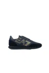 Ea7 Sneakers In Triple Black Gold