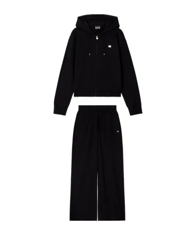 EA7 EA7 EMPORIO ARMANI STRETCH HOODED TRACKSUIT SET