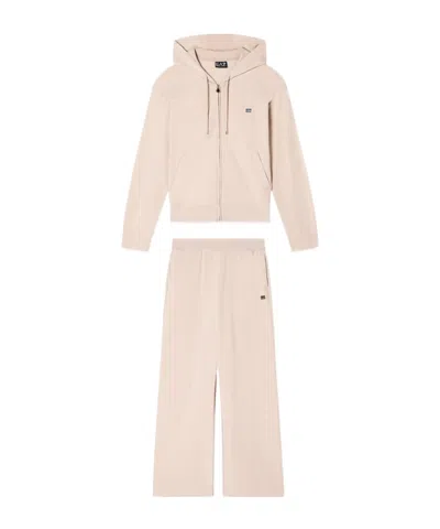 EA7 EA7 EMPORIO ARMANI STRETCH HOODED TRACKSUIT SET