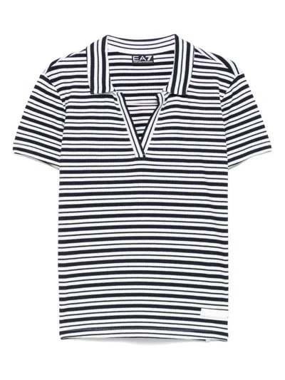 EA7 EA7 EMPORIO ARMANI STRIPED POLO SHIRT